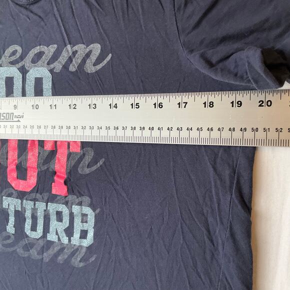 Peace Love & Dreams Women Dress size M Sleepwear ShortSleeve Do Not Disturb Blue - Picture 3 of 7